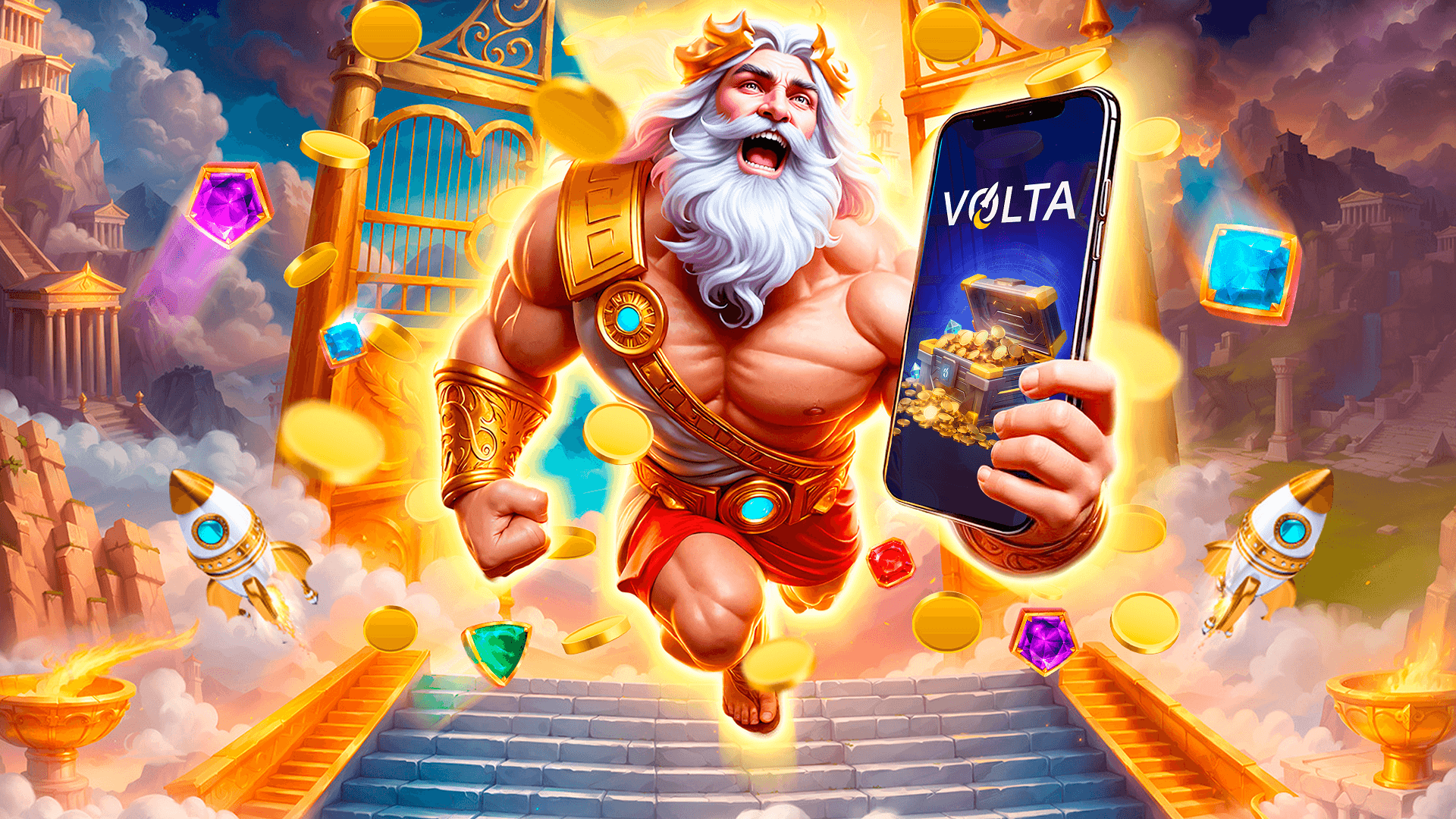 Жүктеп алуға болатын қосымша онлайн казино Volta Қазақстандағы Android және iOS үшін теңгемен.